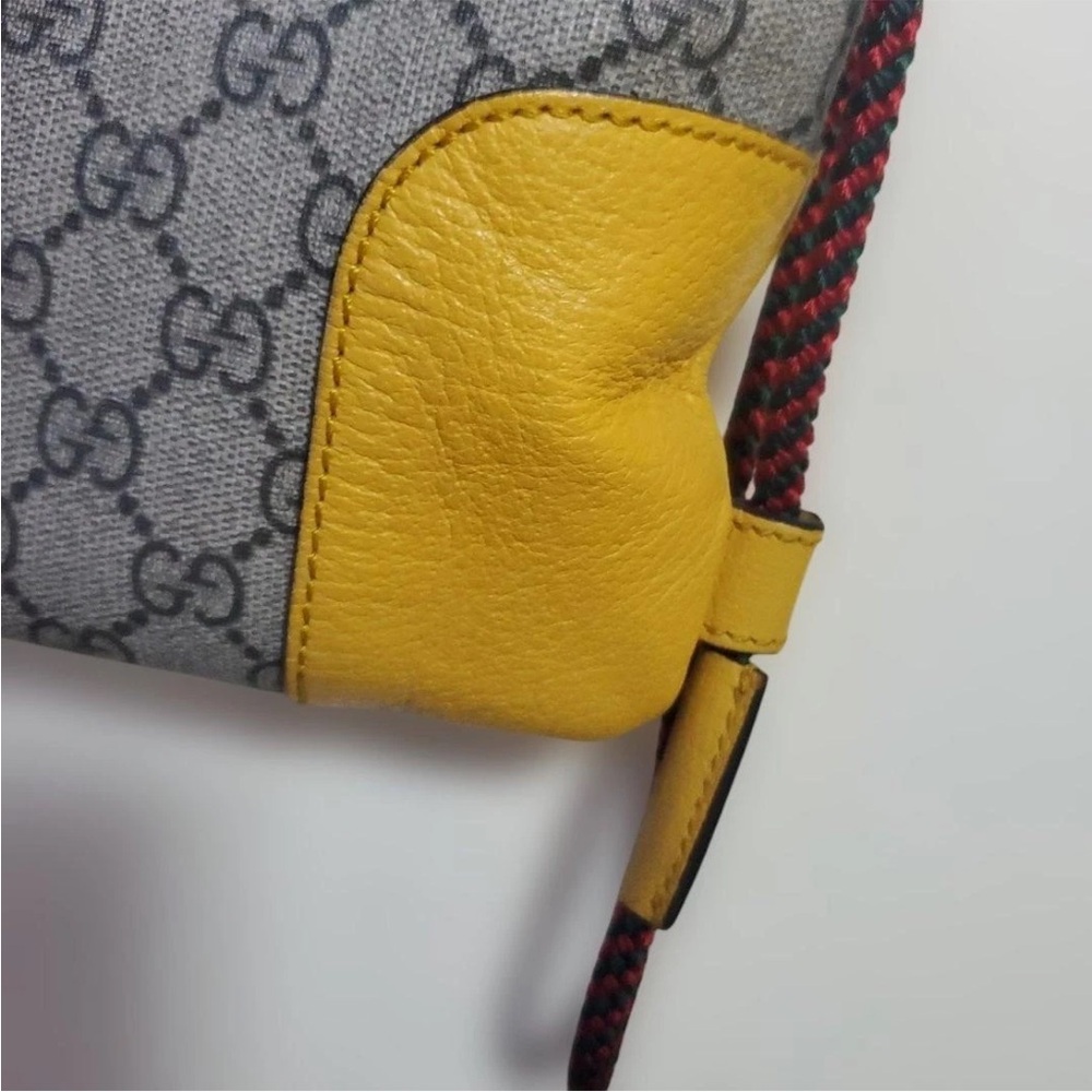 Gucci Brown Leather Patch With Gold Logo - image 3